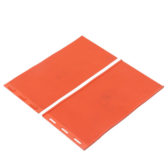 2pcs 5.4mm Beeswax Press Sheet Mould Foundation Foldable Silicone Beeswax Mold for Beekeeping Orange V1294-YM0523-3111220093211