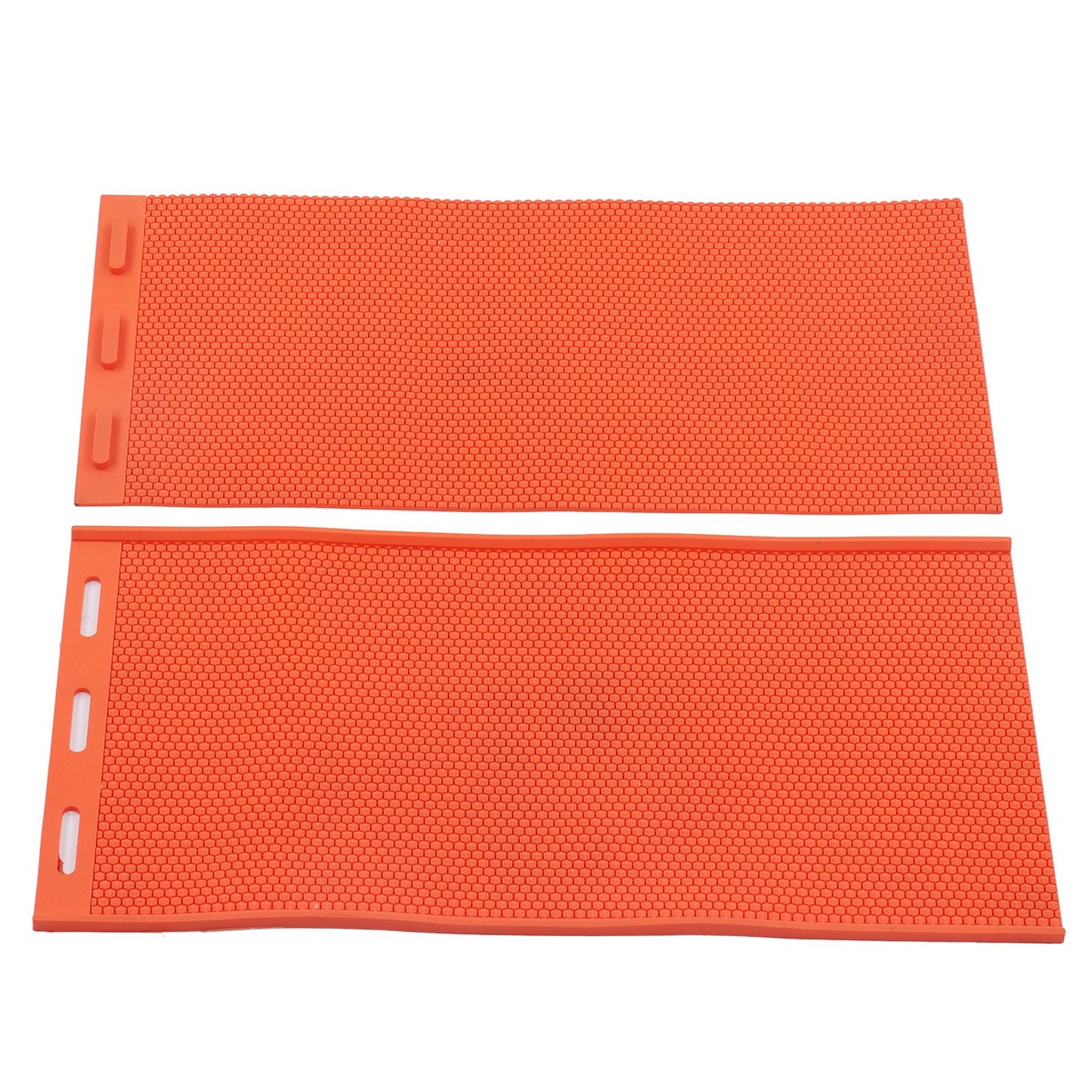 2pcs 5.4mm Beeswax Press Sheet Mould Foundation Foldable Silicone Beeswax Mold for Beekeeping Orange V1294-YM0523-3111220093211