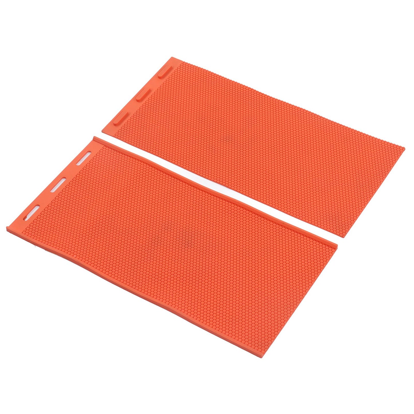 2pcs 5.4mm Beeswax Press Sheet Mould Foundation Foldable Silicone Beeswax Mold for Beekeeping Orange V1294-YM0523-3111220093211