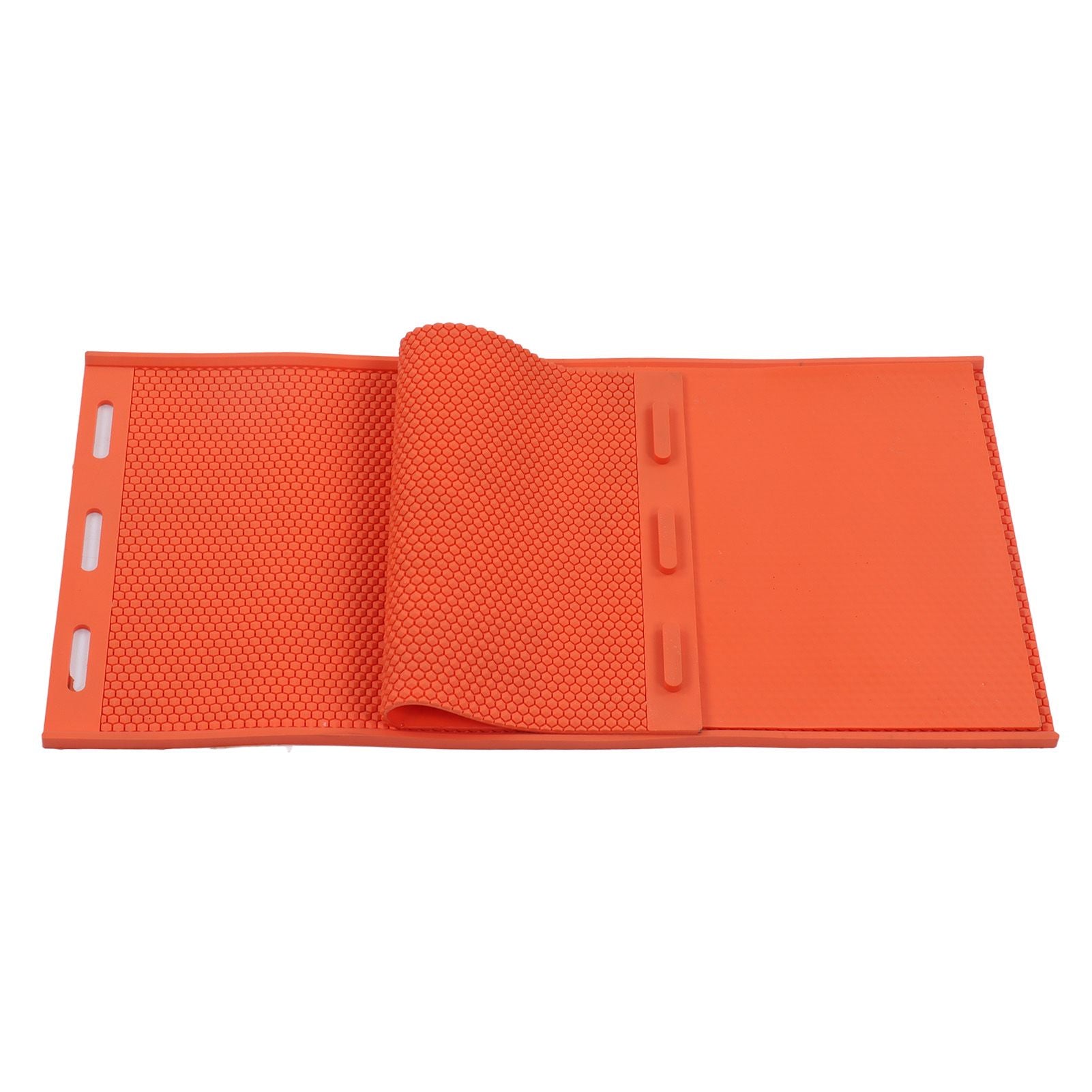 2pcs 5.4mm Beeswax Press Sheet Mould Foundation Foldable Silicone Beeswax Mold for Beekeeping Orange V1294-YM0523-3111220093211