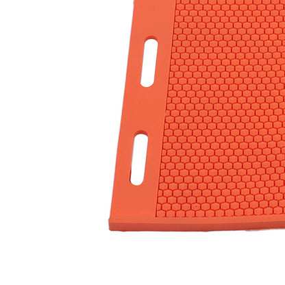 2pcs 5.4mm Beeswax Press Sheet Mould Foundation Foldable Silicone Beeswax Mold for Beekeeping Orange V1294-YM0523-3111220093211