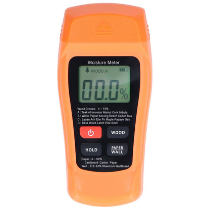 MT18 Digital Moisture Detector Backlit LCD Display Wood Moisture Meter for Wood Building Material Paper Floor V1294-YM0523-3111220094011