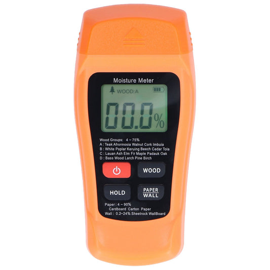 MT18 Digital Moisture Detector Backlit LCD Display Wood Moisture Meter for Wood Building Material Paper Floor V1294-YM0523-3111220094011