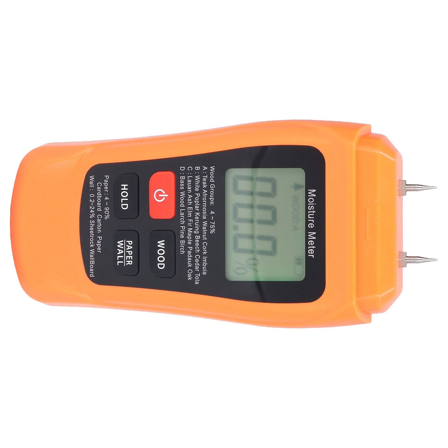 MT18 Digital Moisture Detector Backlit LCD Display Wood Moisture Meter for Wood Building Material Paper Floor V1294-YM0523-3111220094011