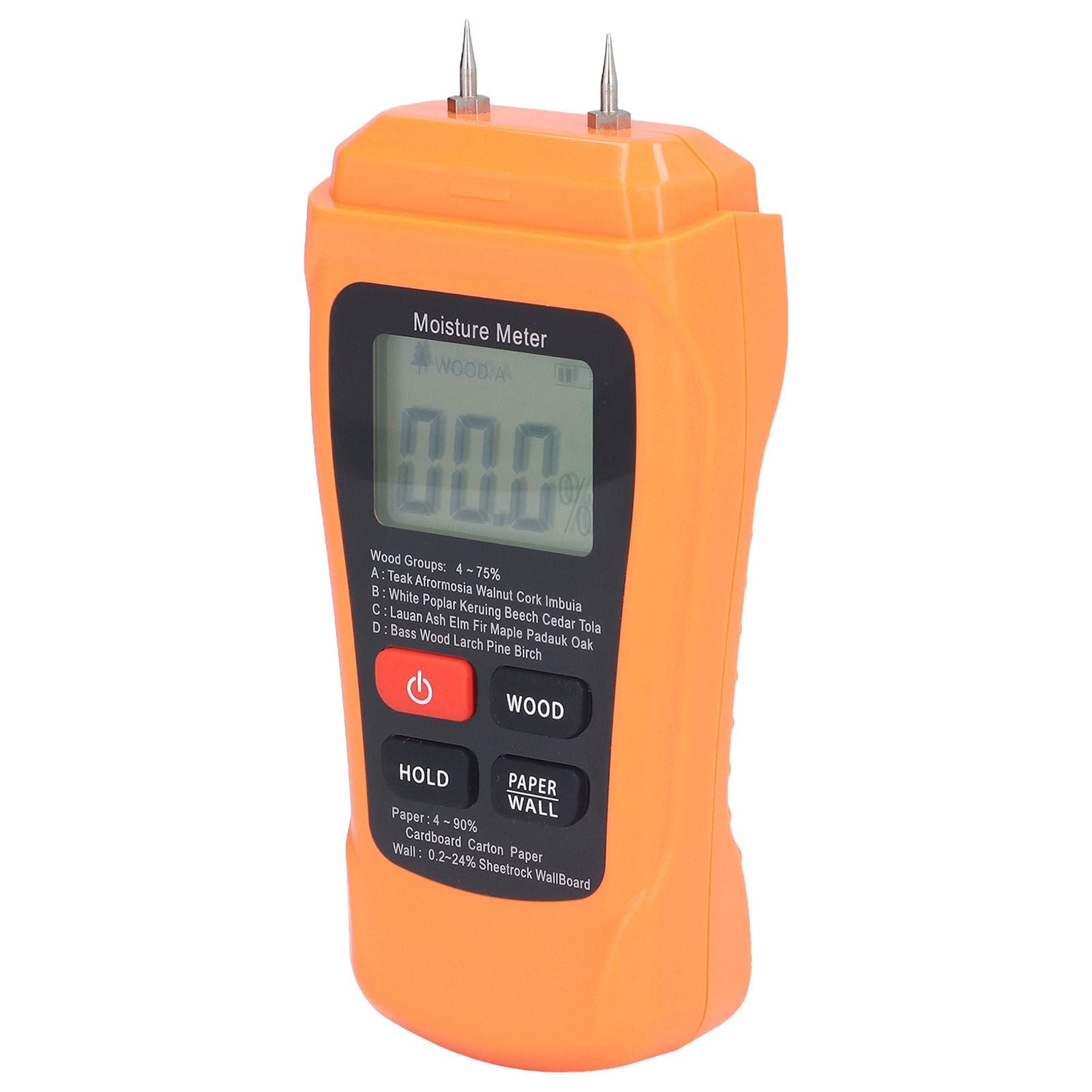 MT18 Digital Moisture Detector Backlit LCD Display Wood Moisture Meter for Wood Building Material Paper Floor V1294-YM0523-3111220094011