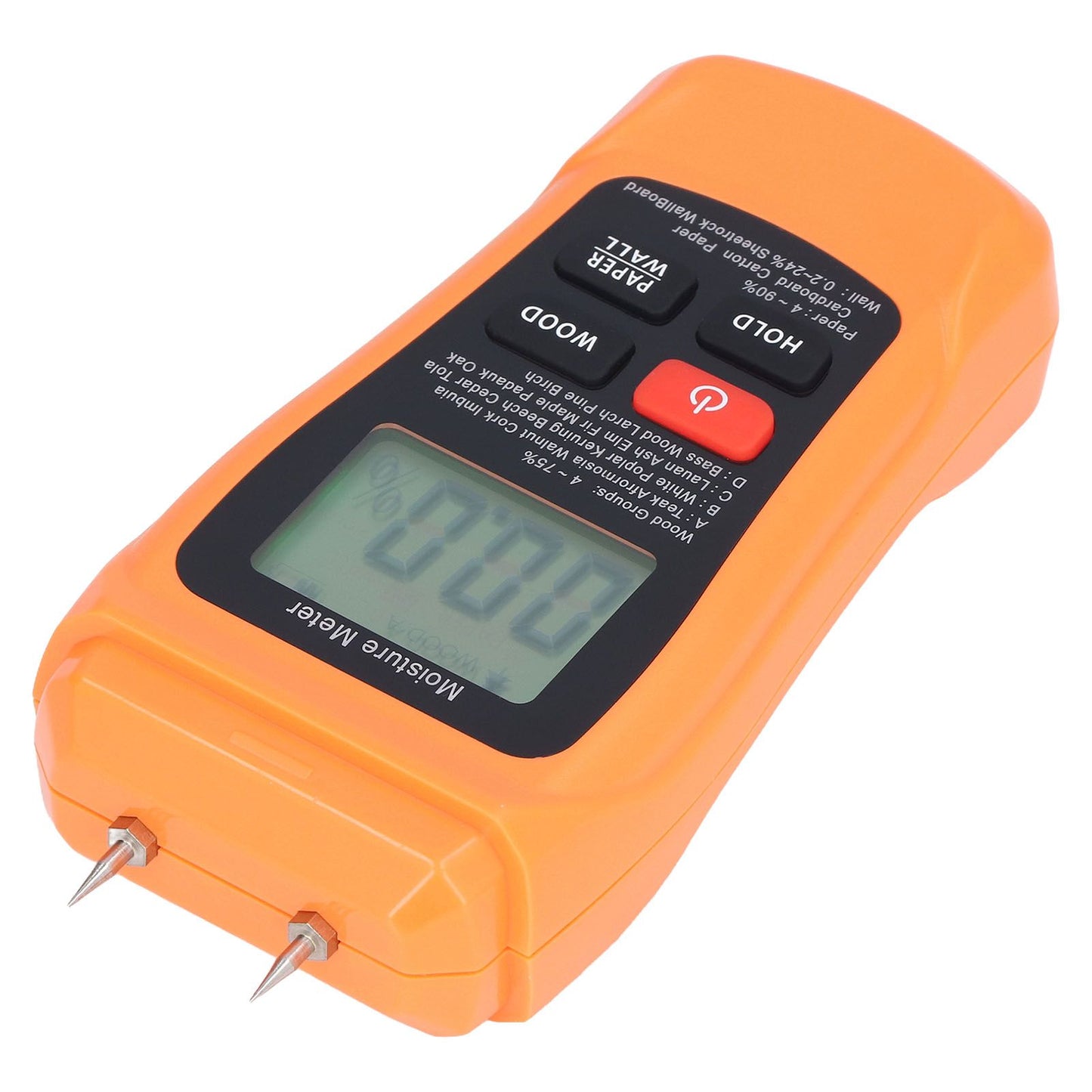 MT18 Digital Moisture Detector Backlit LCD Display Wood Moisture Meter for Wood Building Material Paper Floor V1294-YM0523-3111220094011