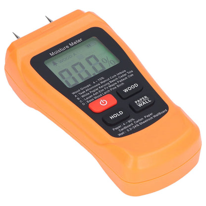 MT18 Digital Moisture Detector Backlit LCD Display Wood Moisture Meter for Wood Building Material Paper Floor V1294-YM0523-3111220094011