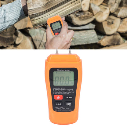 MT18 Digital Moisture Detector Backlit LCD Display Wood Moisture Meter for Wood Building Material Paper Floor V1294-YM0523-3111220094011