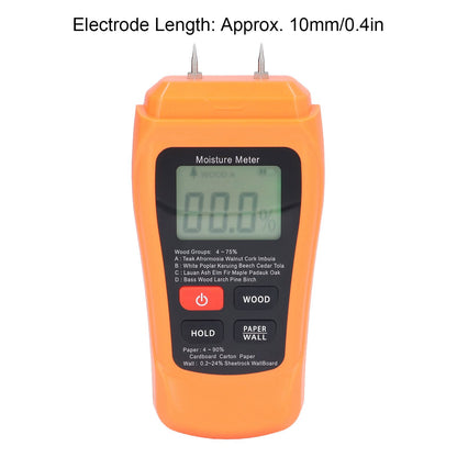 MT18 Digital Moisture Detector Backlit LCD Display Wood Moisture Meter for Wood Building Material Paper Floor V1294-YM0523-3111220094011