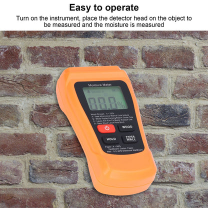MT18 Digital Moisture Detector Backlit LCD Display Wood Moisture Meter for Wood Building Material Paper Floor V1294-YM0523-3111220094011