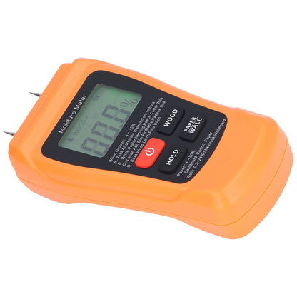 MT18 Digital Moisture Detector Backlit LCD Display Wood Moisture Meter for Wood Building Material Paper Floor V1294-YM0523-3111220094011
