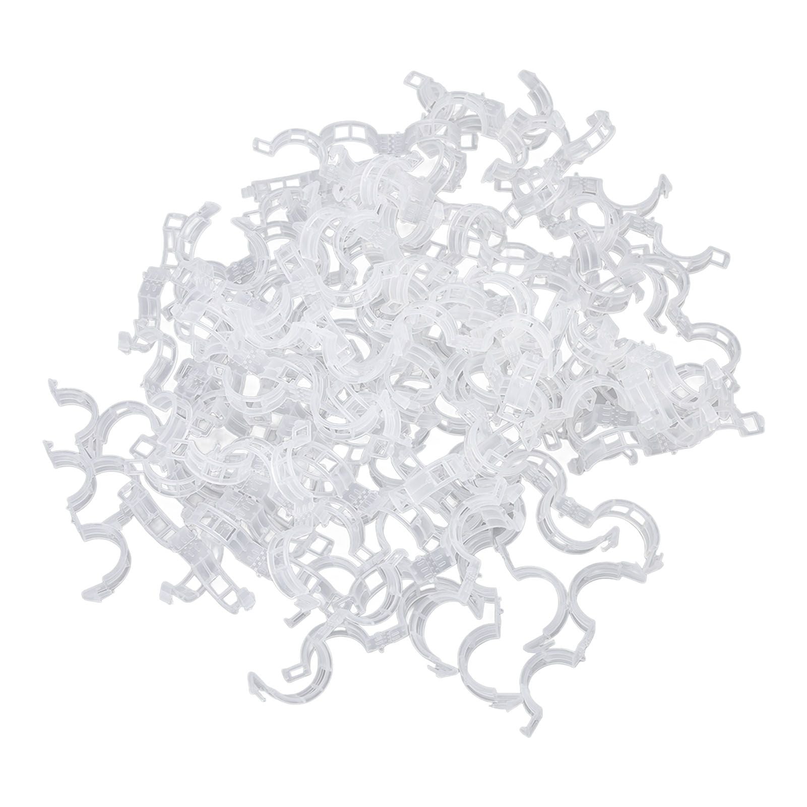 300Pcs Plastic Tomato Clips Good Fixation Support Reusable Plant Support Clips for Various Vegetables Flowers V1294-YM0523-3111220095511