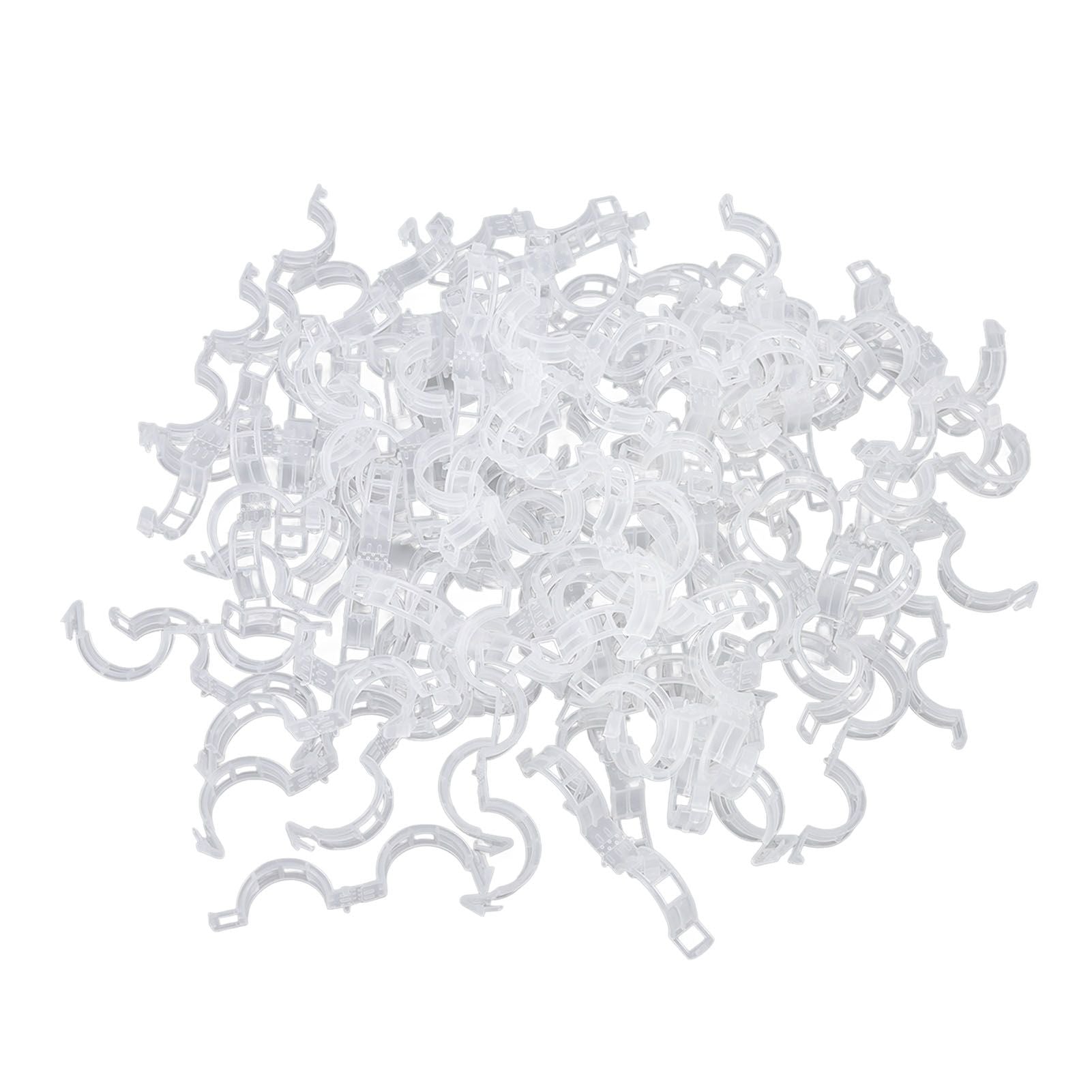 300Pcs Plastic Tomato Clips Good Fixation Support Reusable Plant Support Clips for Various Vegetables Flowers V1294-YM0523-3111220095511