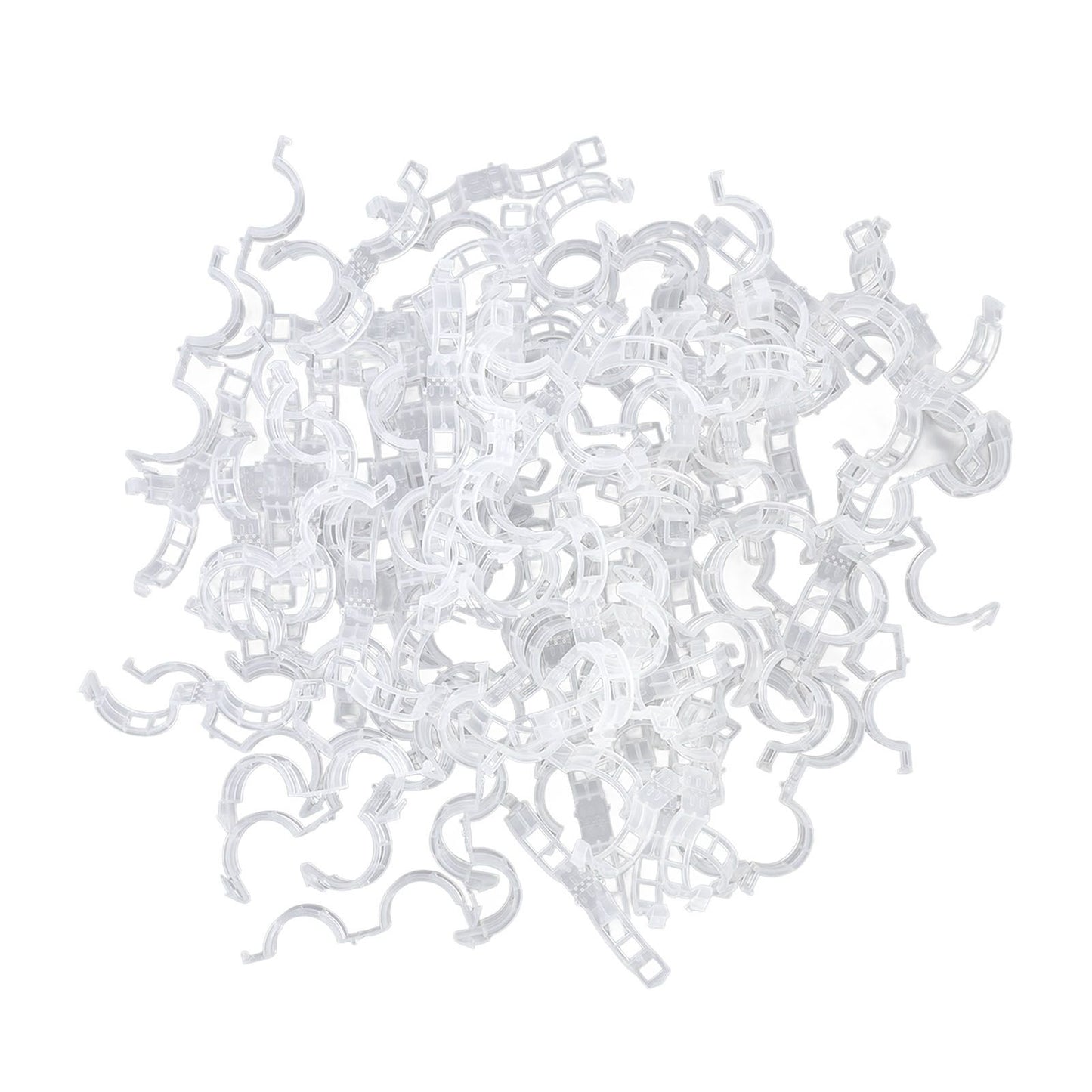 300Pcs Plastic Tomato Clips Good Fixation Support Reusable Plant Support Clips for Various Vegetables Flowers V1294-YM0523-3111220095511