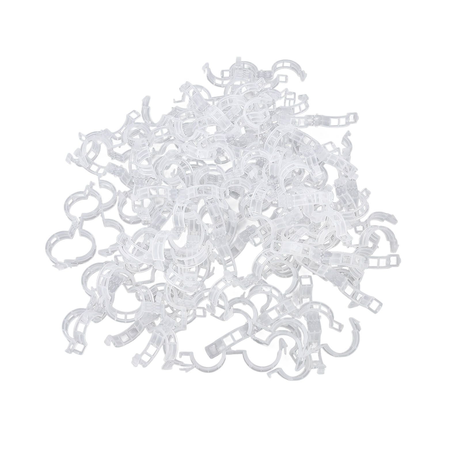 300Pcs Plastic Tomato Clips Good Fixation Support Reusable Plant Support Clips for Various Vegetables Flowers V1294-YM0523-3111220095511