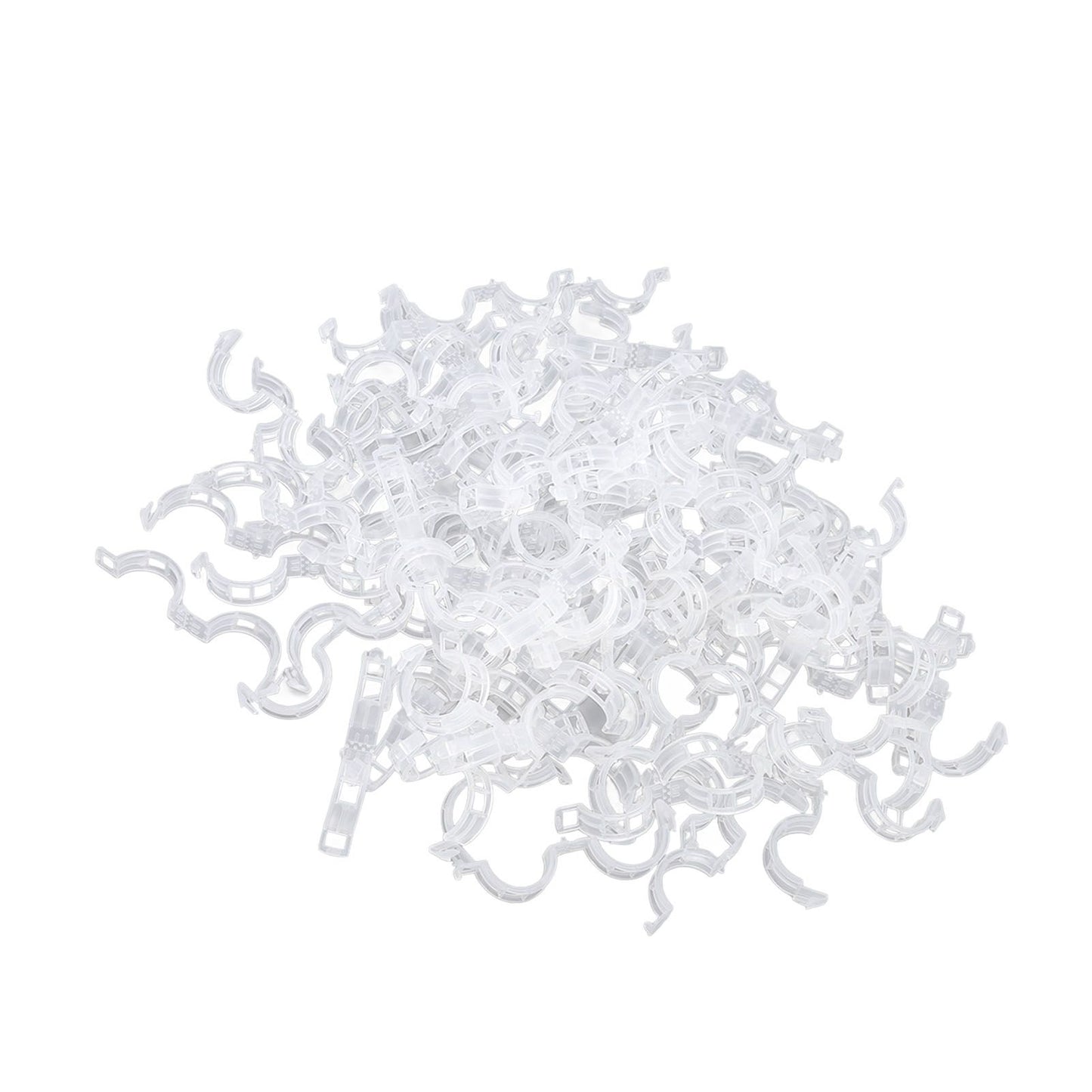 300Pcs Plastic Tomato Clips Good Fixation Support Reusable Plant Support Clips for Various Vegetables Flowers V1294-YM0523-3111220095511