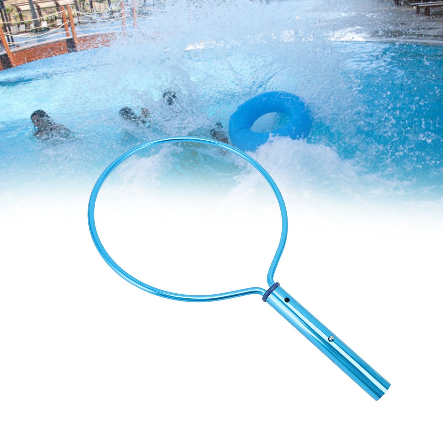 Pool Emergency Hook Round Aluminium Alloy Safety Hook for Swimming Pool Water Park V1294-YM0523-3111220097711