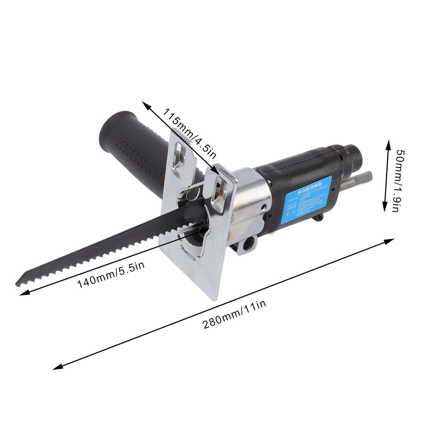 Electric Reciprocating Saw Portable Handheld Electric Drill Saw with Lock Button for Cutting Wood V1294-YM0523-3111220098811