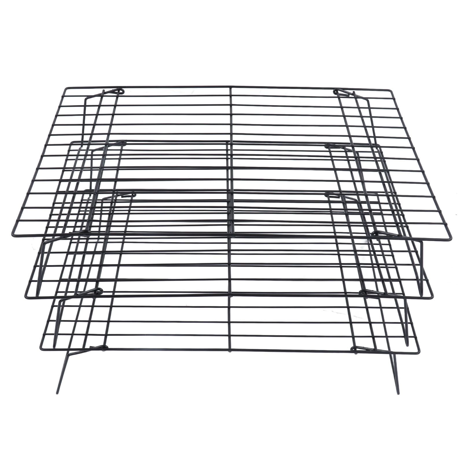 13 Inch Iron Baking Rack 3 Layer Non Stick Cooling Racks for Cooking Baking Cake Biscuits V1294-YM0523-3111220099011