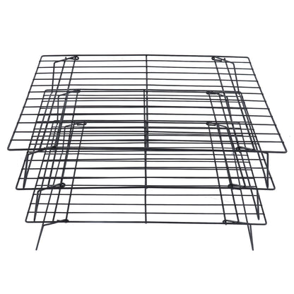 13 Inch Iron Baking Rack 3 Layer Non Stick Cooling Racks for Cooking Baking Cake Biscuits V1294-YM0523-3111220099011