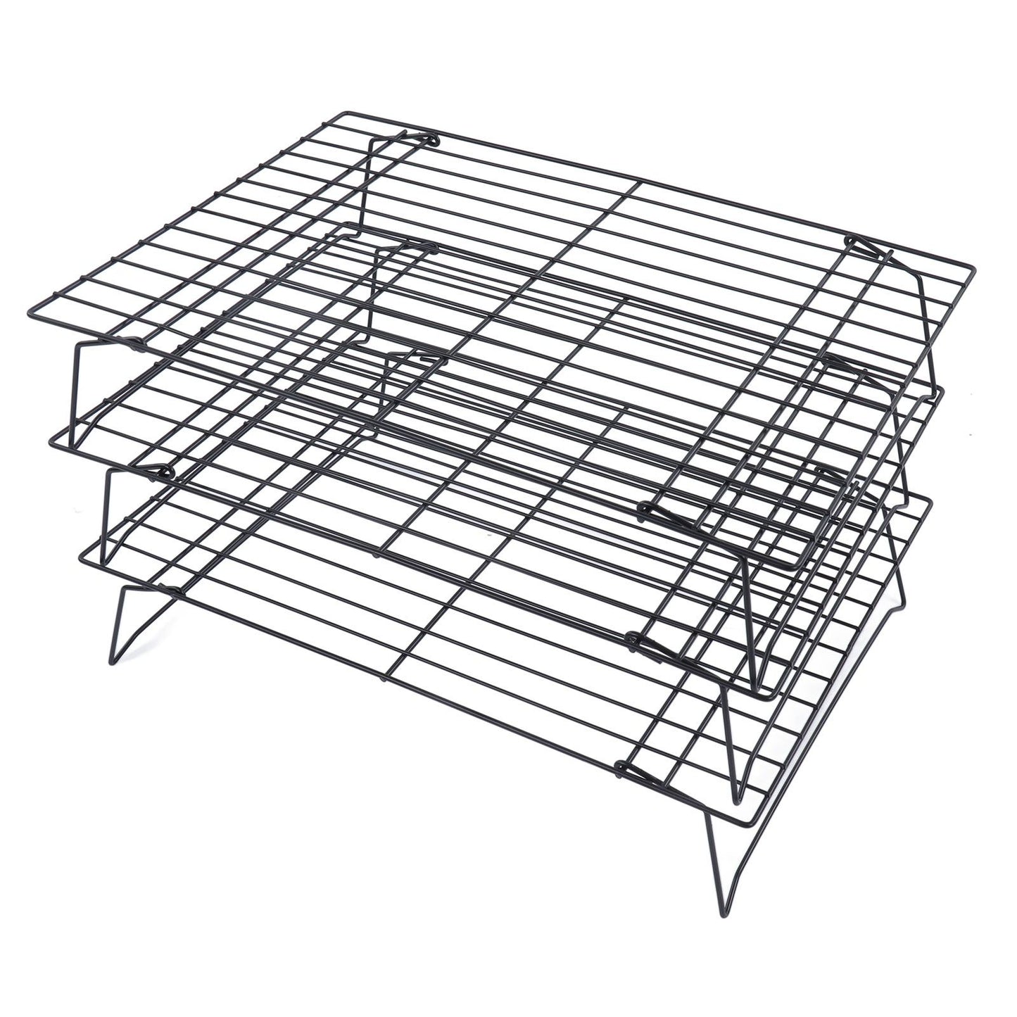 13 Inch Iron Baking Rack 3 Layer Non Stick Cooling Racks for Cooking Baking Cake Biscuits V1294-YM0523-3111220099011