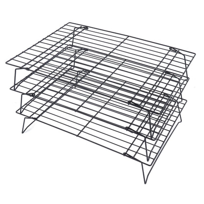 13 Inch Iron Baking Rack 3 Layer Non Stick Cooling Racks for Cooking Baking Cake Biscuits V1294-YM0523-3111220099011