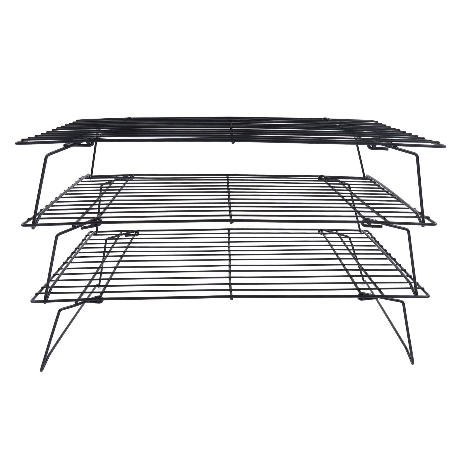 13 Inch Iron Baking Rack 3 Layer Non Stick Cooling Racks for Cooking Baking Cake Biscuits V1294-YM0523-3111220099011