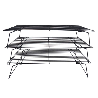 13 Inch Iron Baking Rack 3 Layer Non Stick Cooling Racks for Cooking Baking Cake Biscuits V1294-YM0523-3111220099011