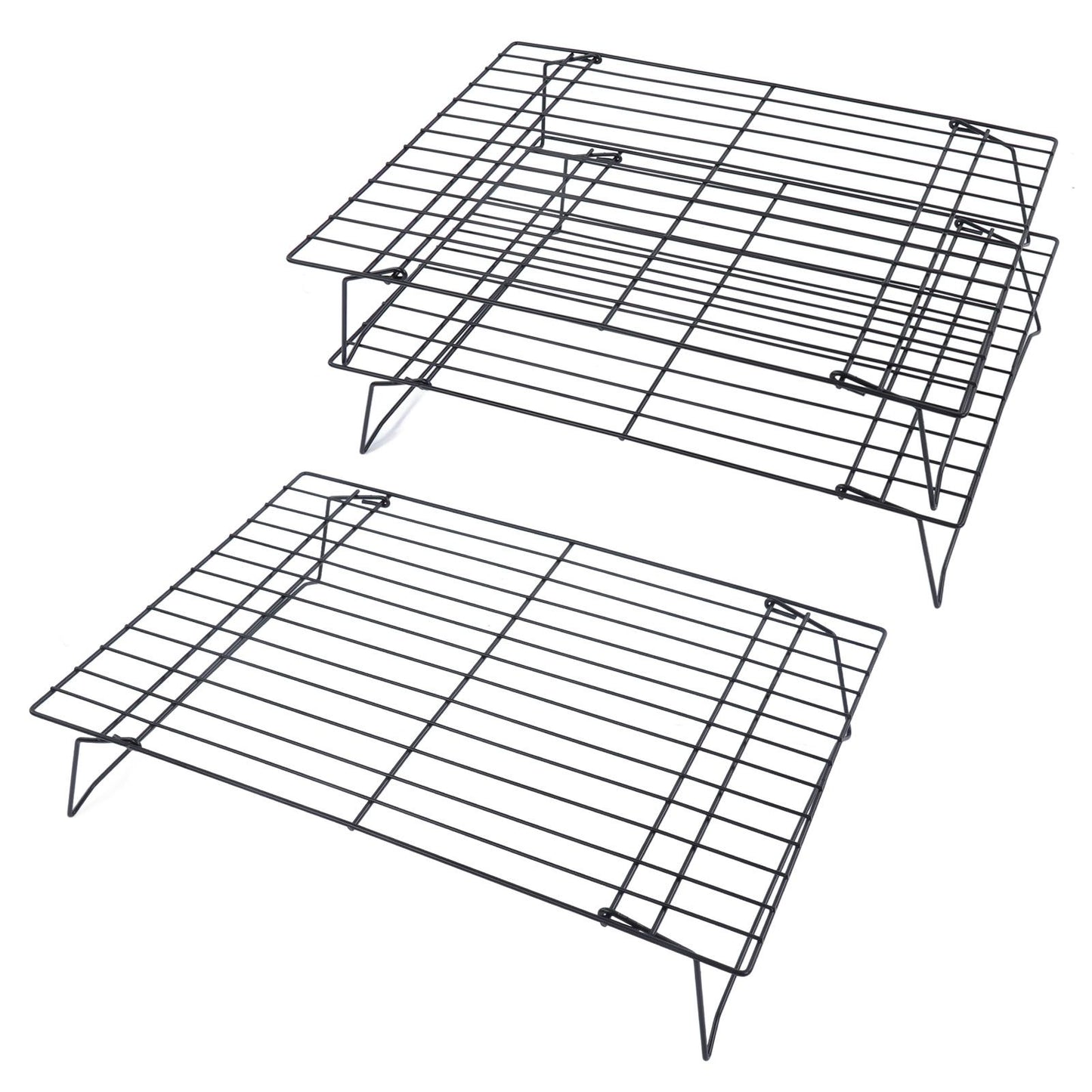 13 Inch Iron Baking Rack 3 Layer Non Stick Cooling Racks for Cooking Baking Cake Biscuits V1294-YM0523-3111220099011