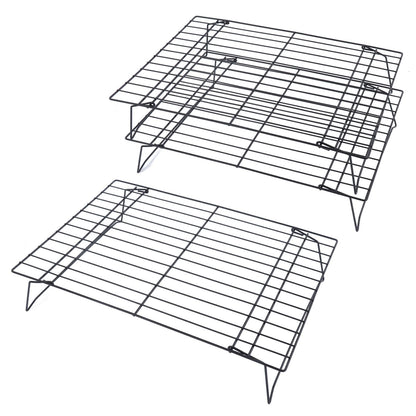13 Inch Iron Baking Rack 3 Layer Non Stick Cooling Racks for Cooking Baking Cake Biscuits V1294-YM0523-3111220099011