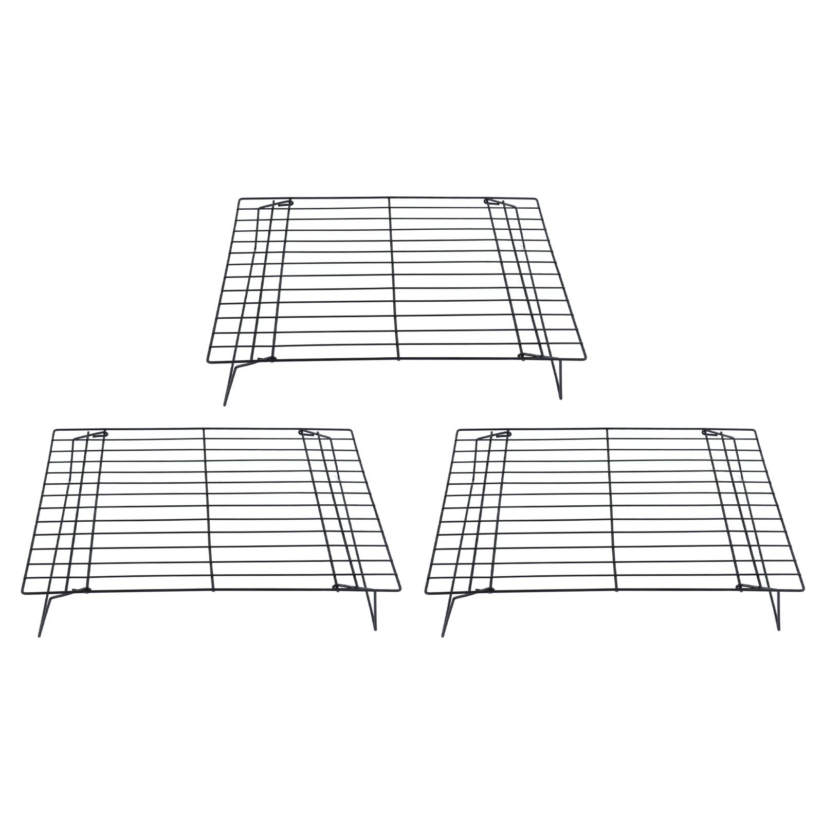 13 Inch Iron Baking Rack 3 Layer Non Stick Cooling Racks for Cooking Baking Cake Biscuits V1294-YM0523-3111220099011