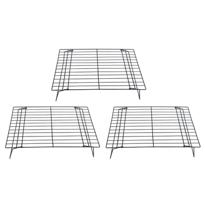 13 Inch Iron Baking Rack 3 Layer Non Stick Cooling Racks for Cooking Baking Cake Biscuits V1294-YM0523-3111220099011
