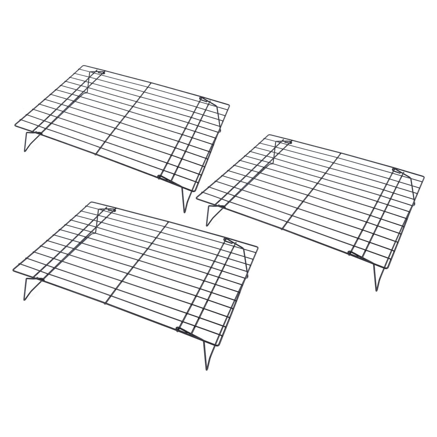 13 Inch Iron Baking Rack 3 Layer Non Stick Cooling Racks for Cooking Baking Cake Biscuits V1294-YM0523-3111220099011
