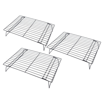 13 Inch Iron Baking Rack 3 Layer Non Stick Cooling Racks for Cooking Baking Cake Biscuits V1294-YM0523-3111220099011