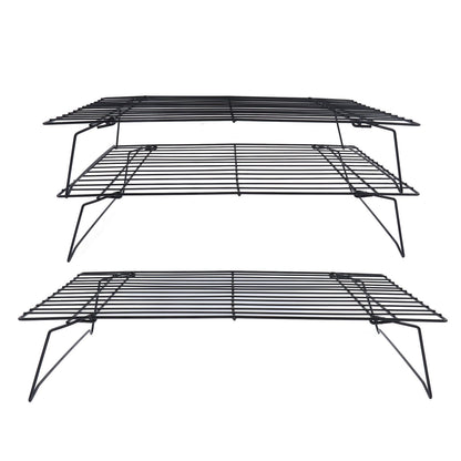 13 Inch Iron Baking Rack 3 Layer Non Stick Cooling Racks for Cooking Baking Cake Biscuits V1294-YM0523-3111220099011