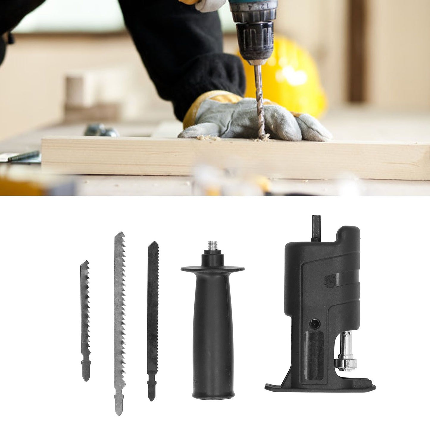 Reciprocating Saw Adapter Professional Electric Saw Conversion Head for Wood Metal Cutting V1294-YM0523-3111220099511