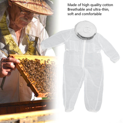 Bee Suit Summer Breathable Ultra Thin Soft Comfortable Cotton Full Body Beeproof Clothing Beekeeping Tools V1294-YM0523-3111220099711