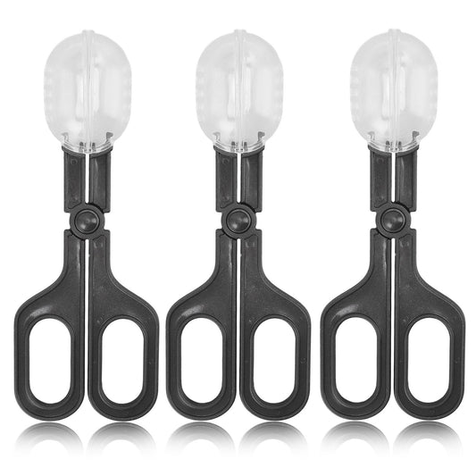 3pcs Scissors Type Bee Queen Catcher Plastic Multipurpose Bug Bee Catcher Reptile Spider Litter Feeding V1294-YM0523-3111220100011