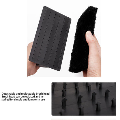 Barbecue Grill Griddle Cleaning Kit BBQ Grill Cleaner Set Includes Stainless Steel Scraper Brush Sponge Blocks V1294-YM0523-3111220100711