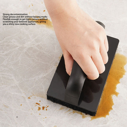 Barbecue Grill Griddle Cleaning Kit BBQ Grill Cleaner Set Includes Stainless Steel Scraper Brush Sponge Blocks V1294-YM0523-3111220100711