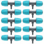 10PCS 16mm to 4/7 Barbed Tee Irrigation Tube Reducing Tee Connector Fitting for Garden Courtyard V1294-YM0523-3111220101711