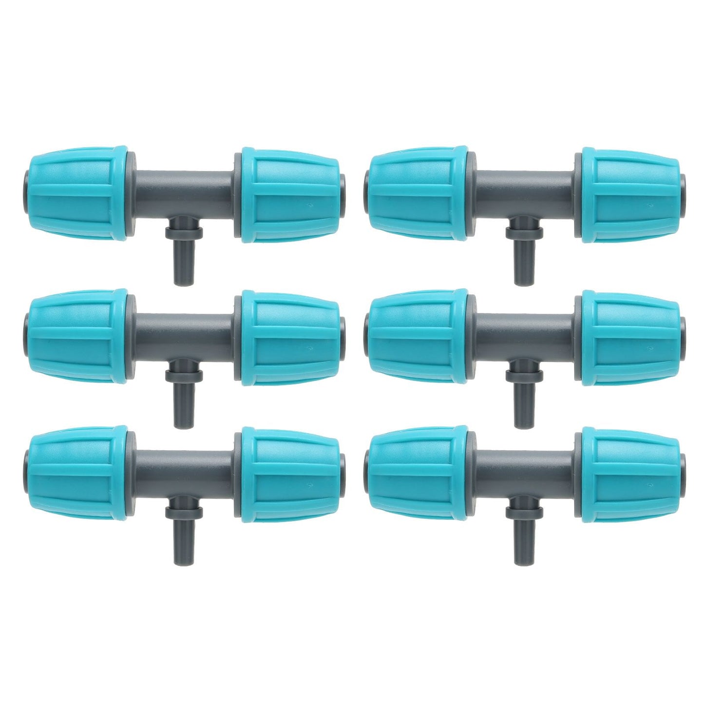 10PCS 16mm to 4/7 Barbed Tee Irrigation Tube Reducing Tee Connector Fitting for Garden Courtyard V1294-YM0523-3111220101711