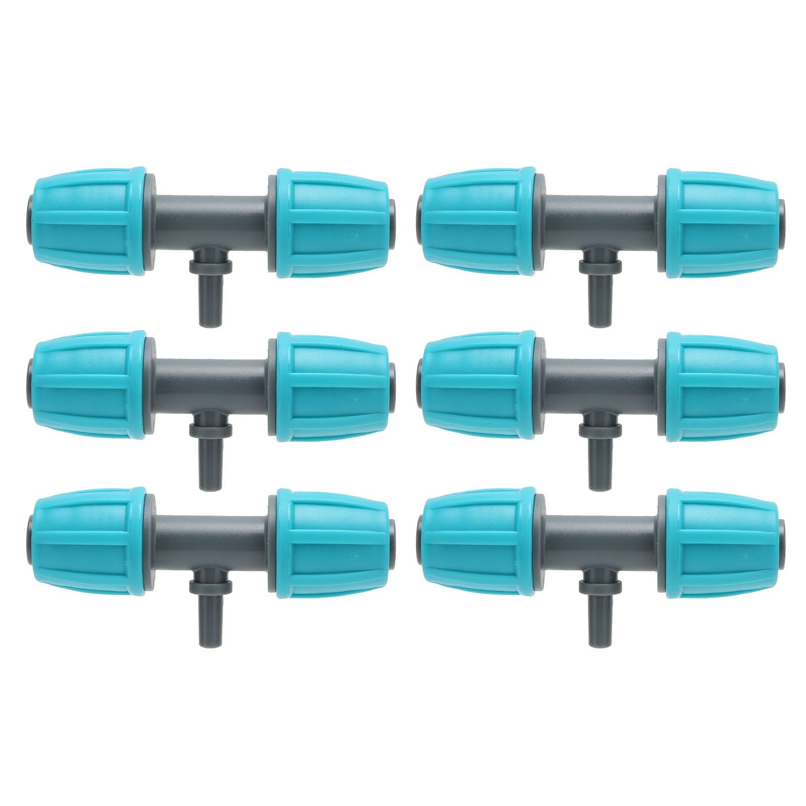 10PCS 16mm to 4/7 Barbed Tee Irrigation Tube Reducing Tee Connector Fitting for Garden Courtyard V1294-YM0523-3111220101711