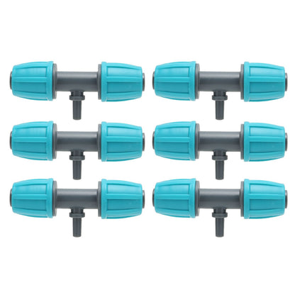 10PCS 16mm to 4/7 Barbed Tee Irrigation Tube Reducing Tee Connector Fitting for Garden Courtyard V1294-YM0523-3111220101711