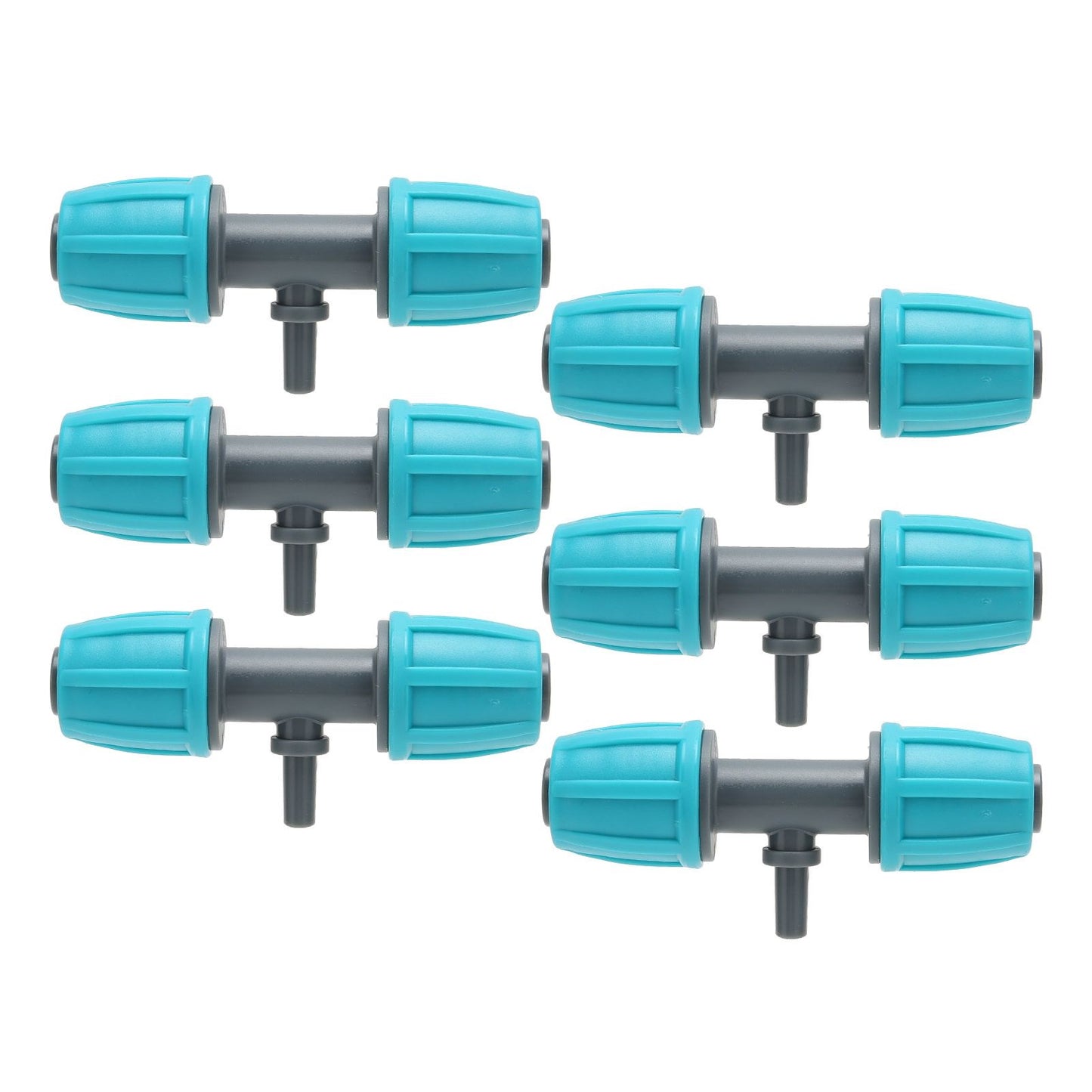 10PCS 16mm to 4/7 Barbed Tee Irrigation Tube Reducing Tee Connector Fitting for Garden Courtyard V1294-YM0523-3111220101711