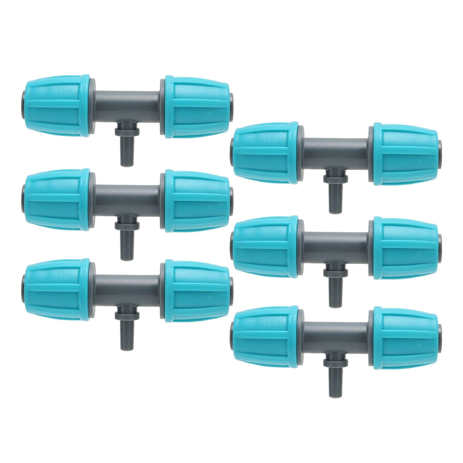10PCS 16mm to 4/7 Barbed Tee Irrigation Tube Reducing Tee Connector Fitting for Garden Courtyard V1294-YM0523-3111220101711