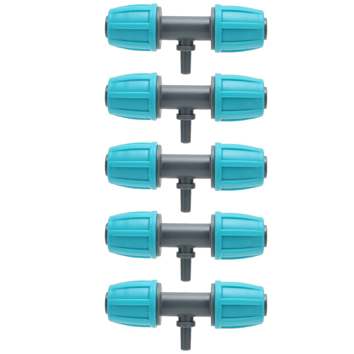 10PCS 16mm to 4/7 Barbed Tee Irrigation Tube Reducing Tee Connector Fitting for Garden Courtyard V1294-YM0523-3111220101711