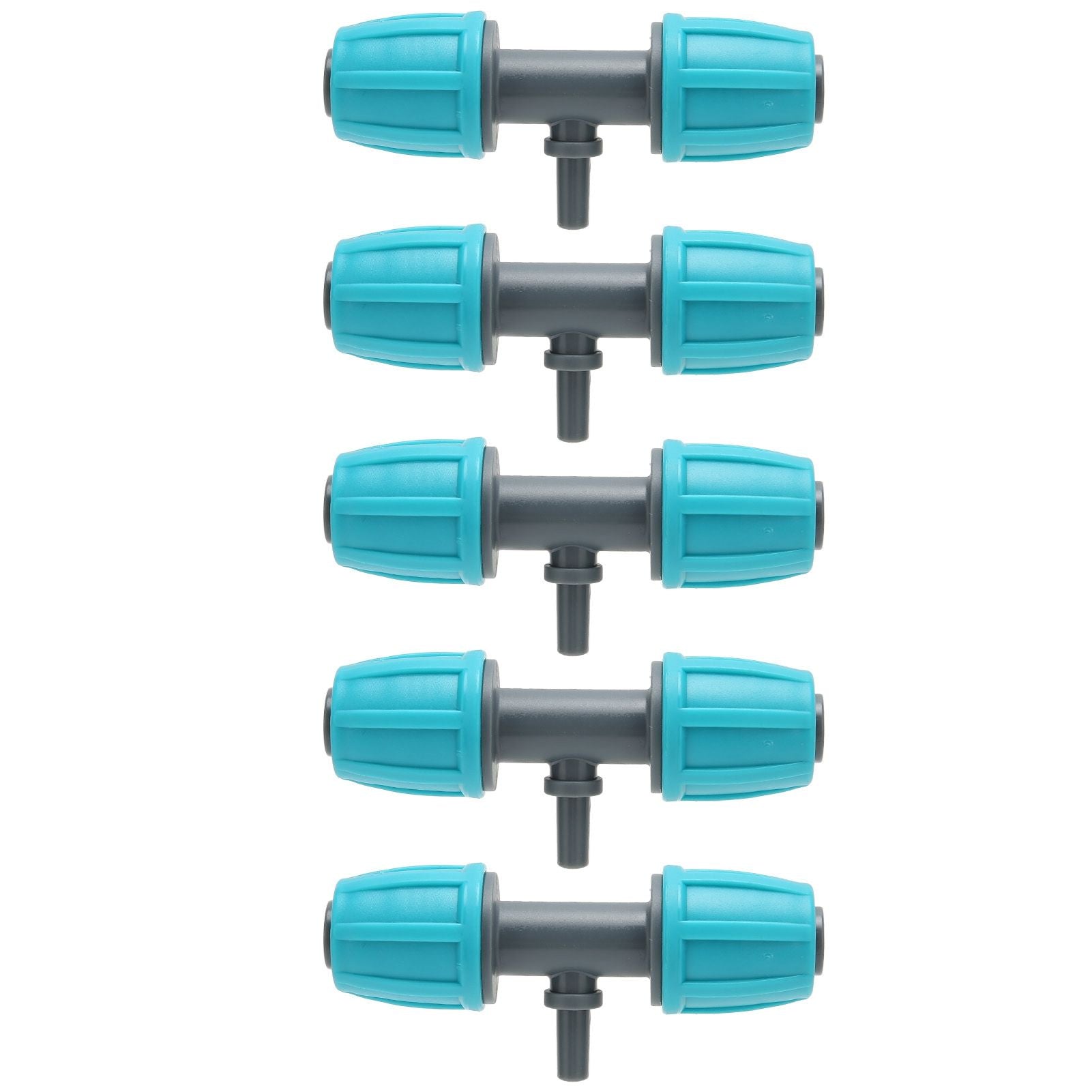 10PCS 16mm to 4/7 Barbed Tee Irrigation Tube Reducing Tee Connector Fitting for Garden Courtyard V1294-YM0523-3111220101711
