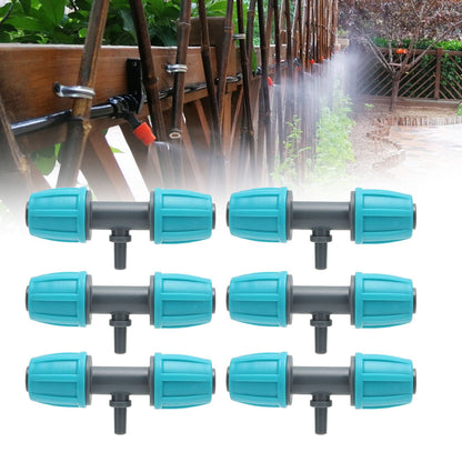 10PCS 16mm to 4/7 Barbed Tee Irrigation Tube Reducing Tee Connector Fitting for Garden Courtyard V1294-YM0523-3111220101711