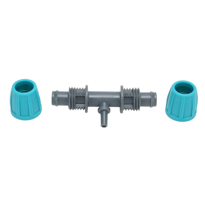 10PCS 16mm to 4/7 Barbed Tee Irrigation Tube Reducing Tee Connector Fitting for Garden Courtyard V1294-YM0523-3111220101711